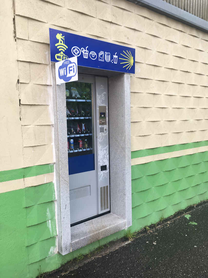 Camino de Santiago vending machine