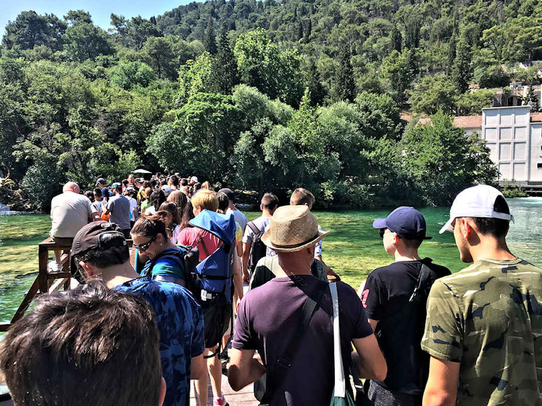 Krka Crowds at Skradinski Buk Krka Crowds at Skradinski Buk