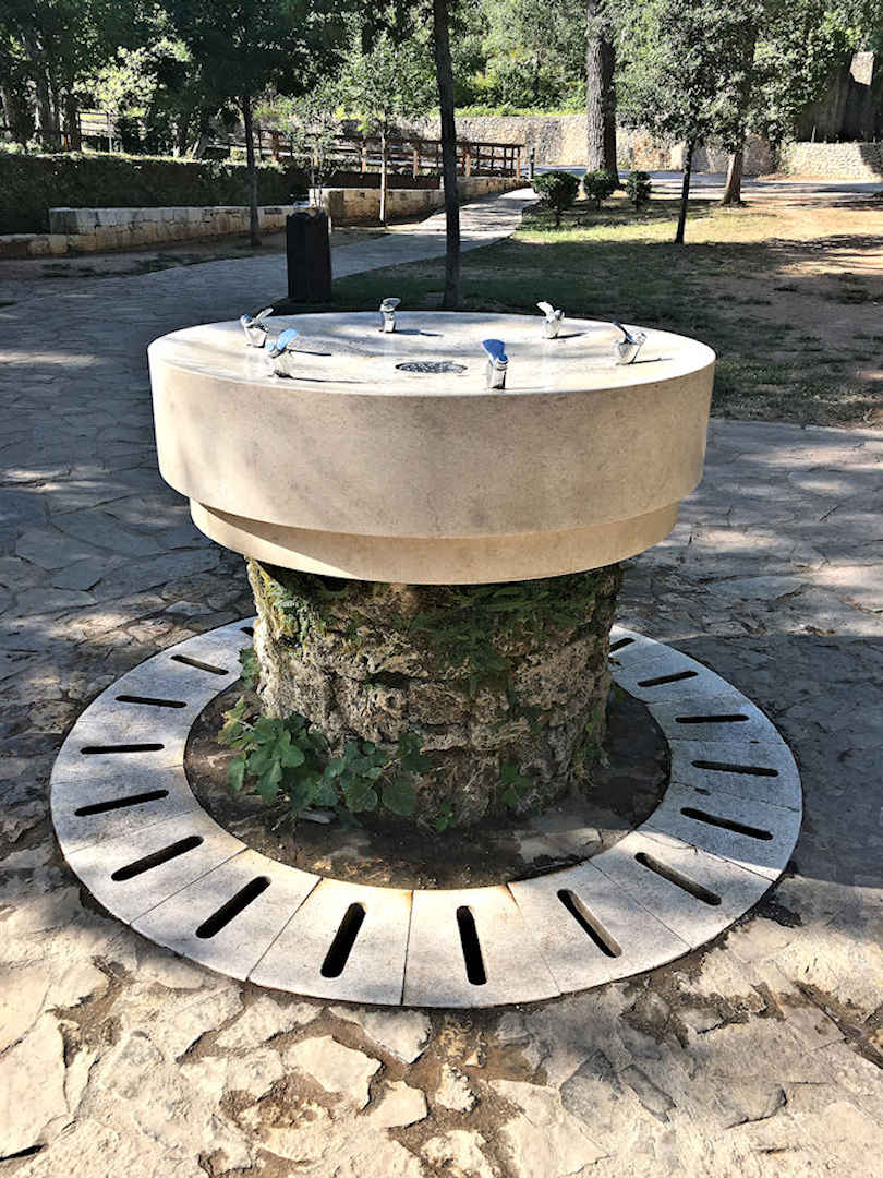 Krka Water fountain at Krka NP