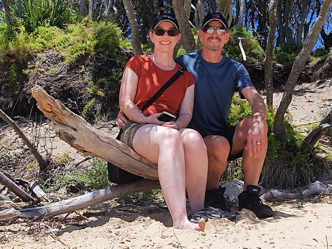 Paul and Sandra at NSW beach