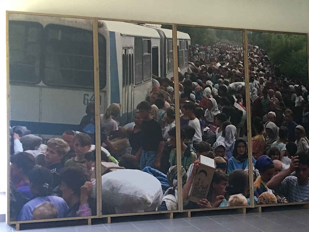 Refugee buses Srebrenica Refugee buses Srebrenica
