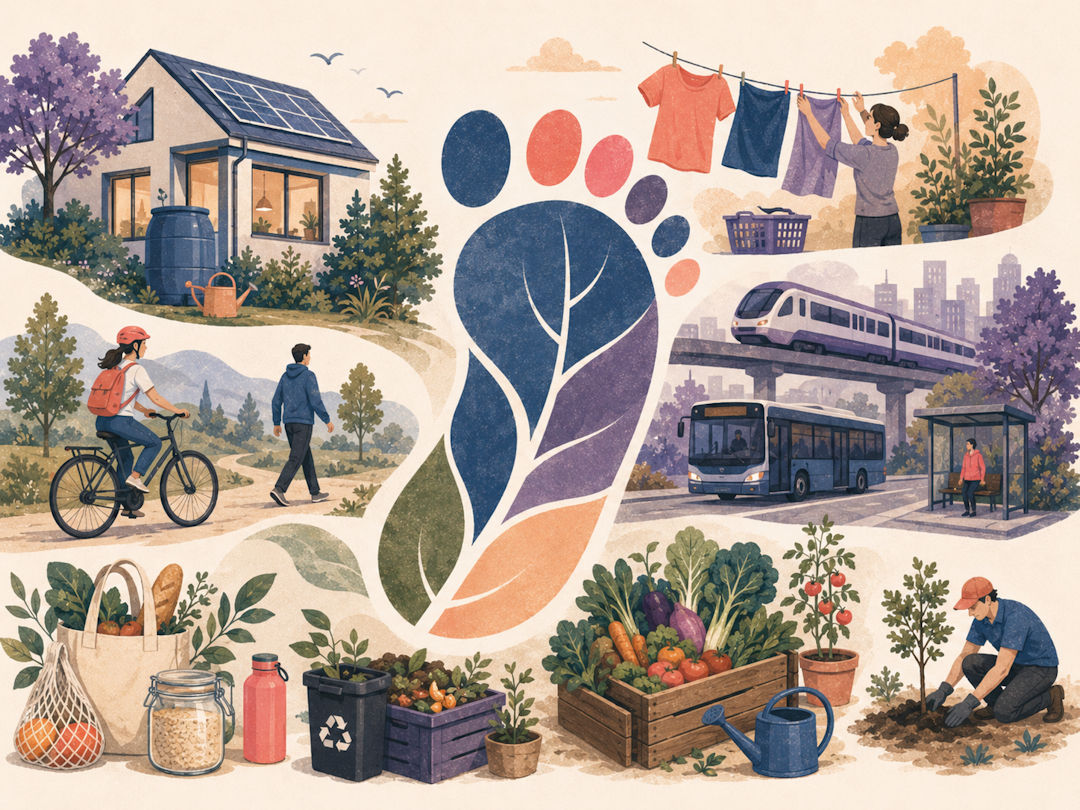 actions reducing carbon footprint Eco-friendly lifestyle choices reducing carbon footprint