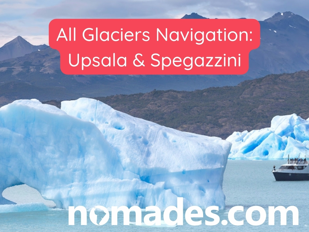 Icebergs floating on Lago Argentino during the All Glaciers Navigation tour to Upsala and Spegazzini Glaciers with Nomades.com