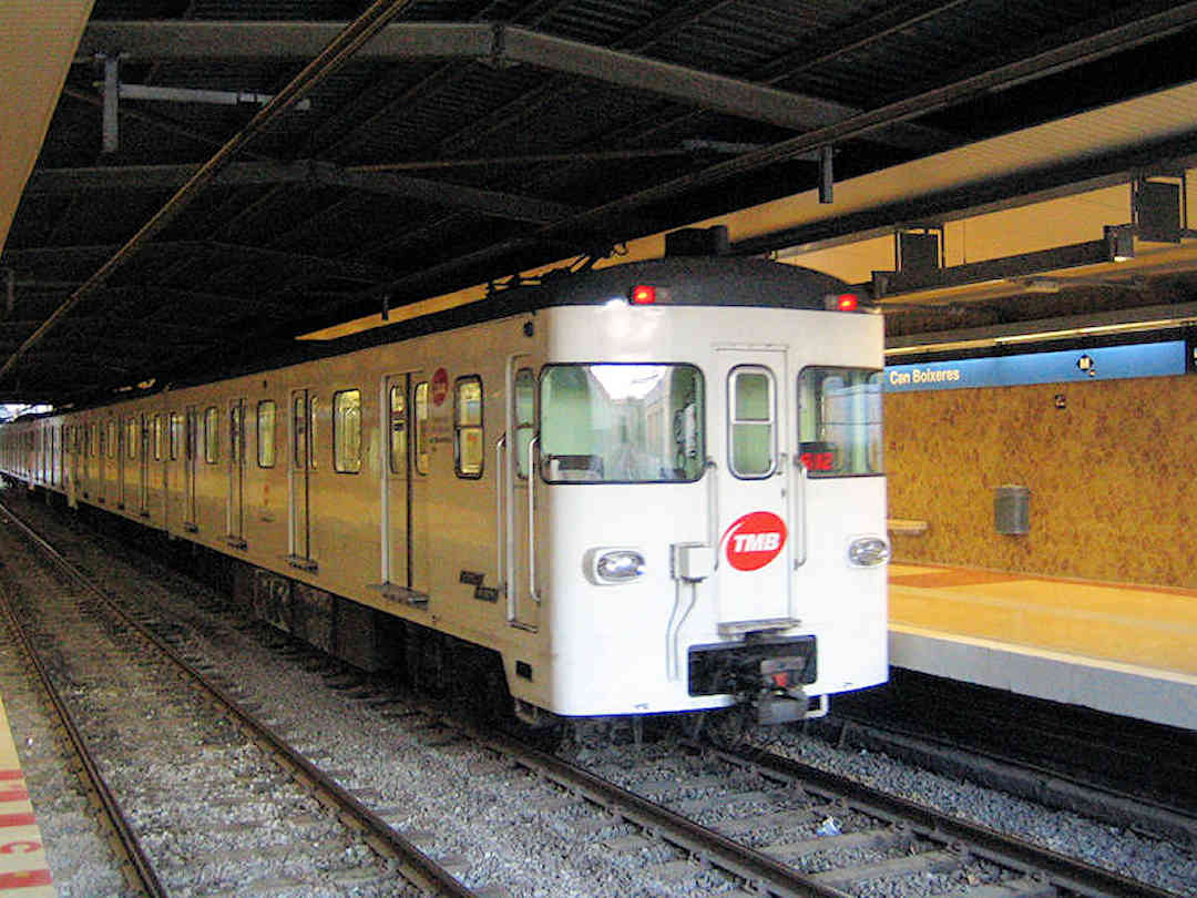 Barcelona metro train