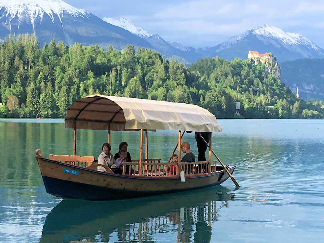 boat ride on lake bled