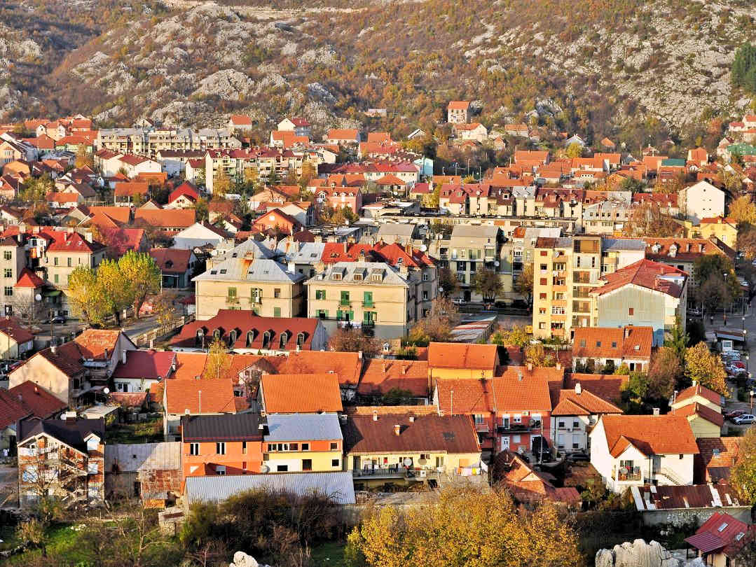 Cetinje, Montenegro from above