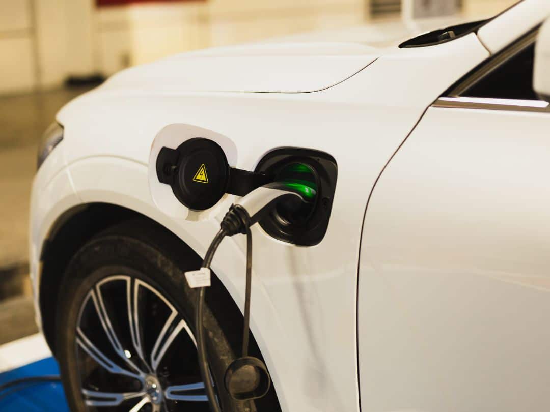 charging electric vehicle