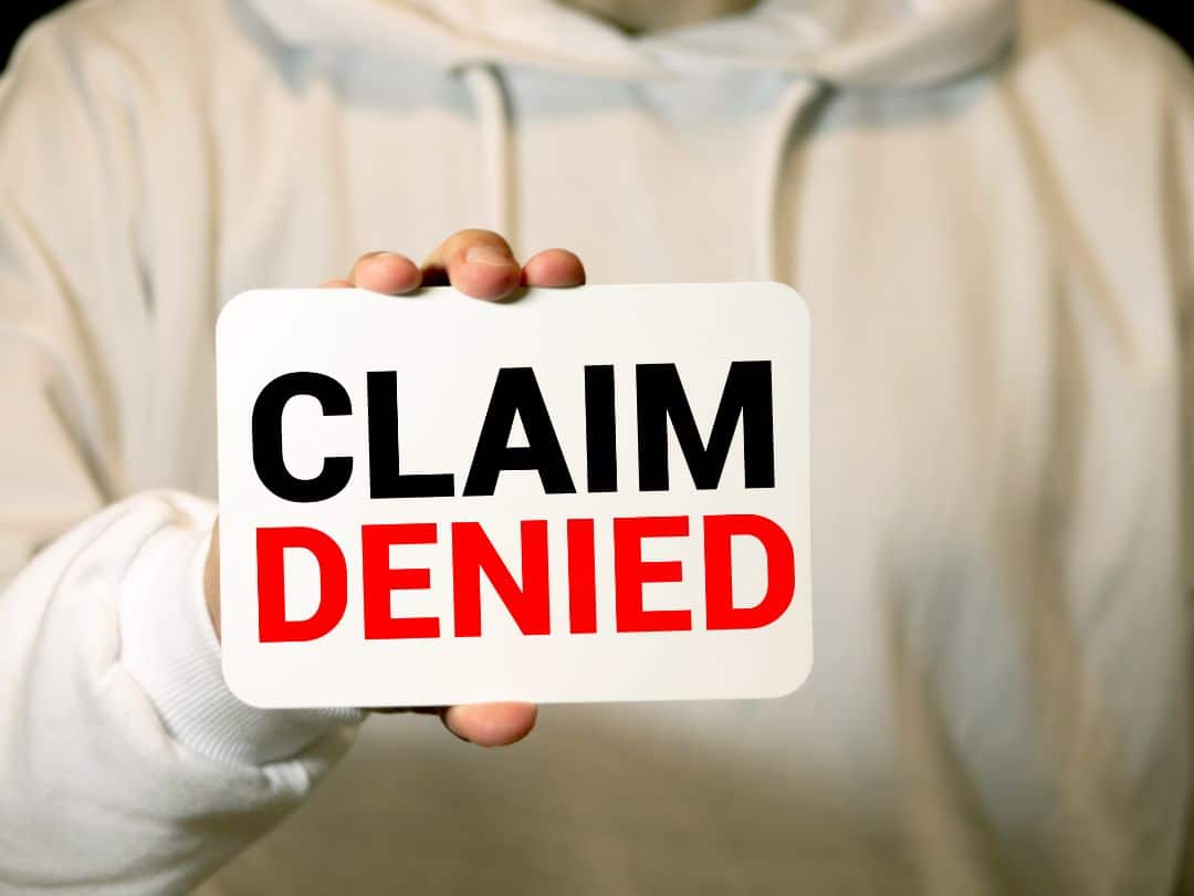 Claim denied Claim denied