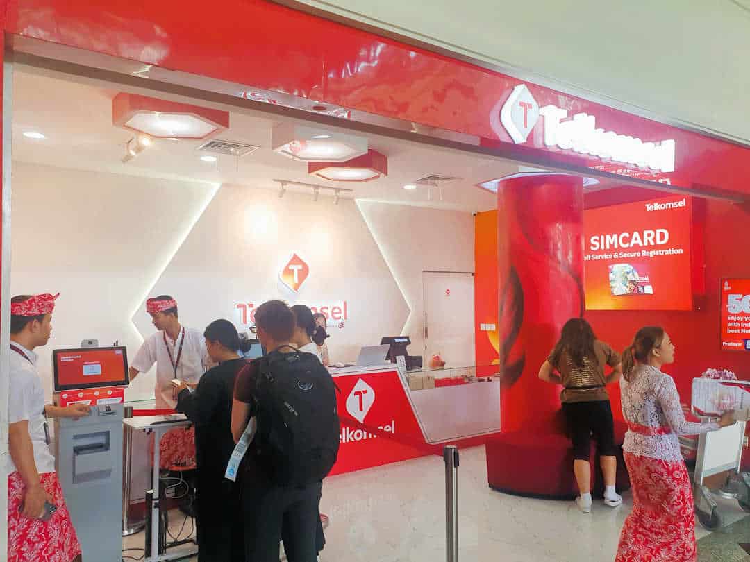 Denpasar Airport Buying SIM Card