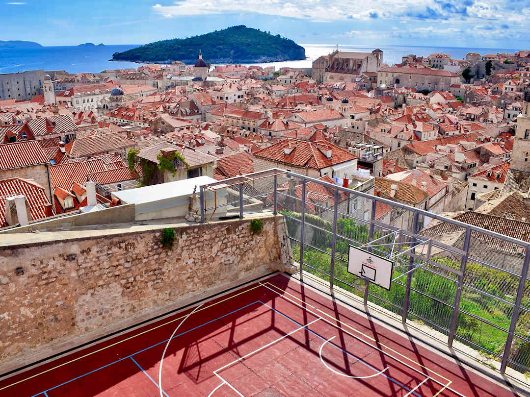 Dubrovnik basketball court | Image courtesy of Dave Weatherall Dubrovnik basketball court | Image courtesy of Dave Weatherall