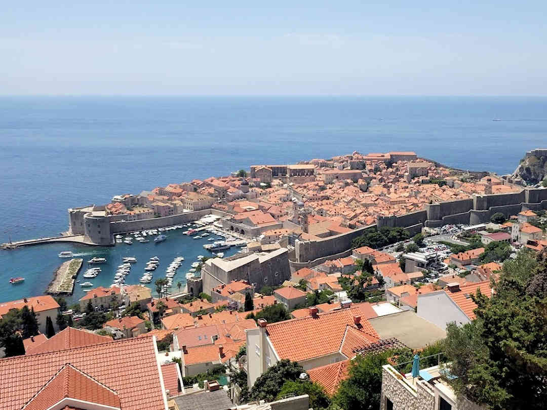 Dubrovnik old town from Ploce