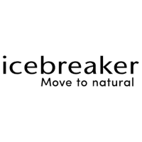 brand-logo-mockup Icebreaker logo with the tagline "Move to natural," representing their commitment to sustainable and ethical outdoor apparel.
