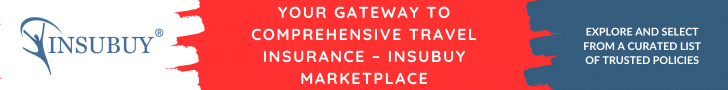 Insubuy travel insurance marketplace banner showcasing diverse options for travellers
