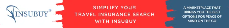 Insubuy travel insurance marketplace banner showcasing diverse options for travellers
