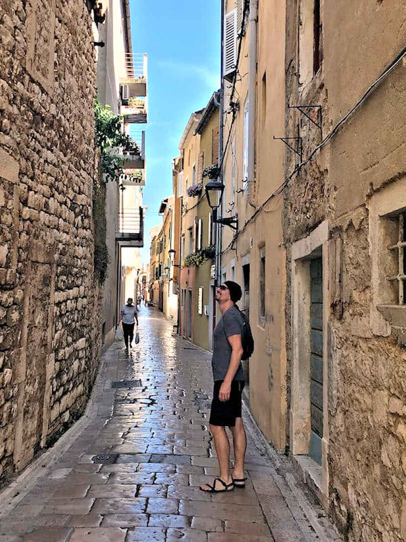 laneway in zadar old town laneway in zadar old town