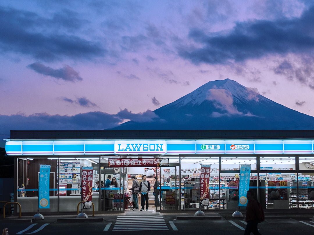 lawson convenience store near mt fuji by matt liu on unsplash