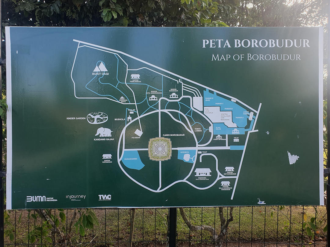 map of borobudur