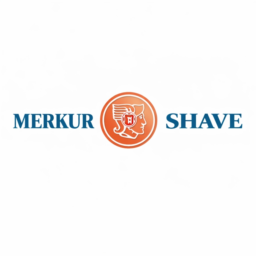 Merkur Shave logo for traditional safety razors and wet shaving tools