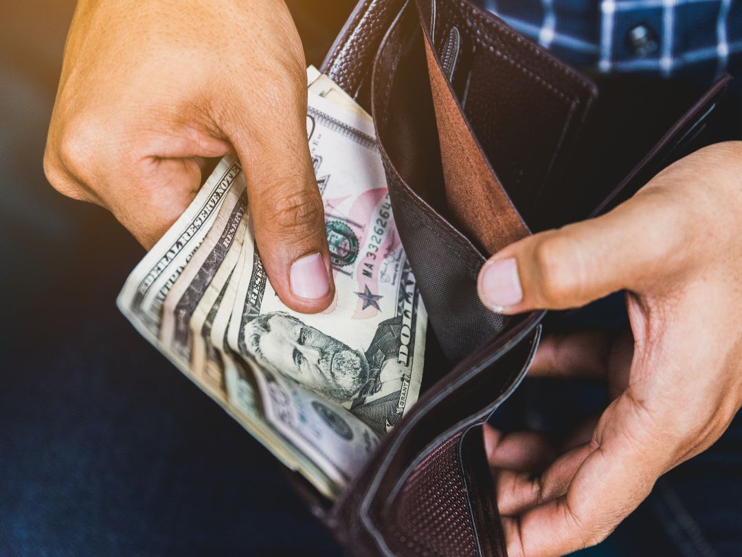 Money in wallet Money in wallet