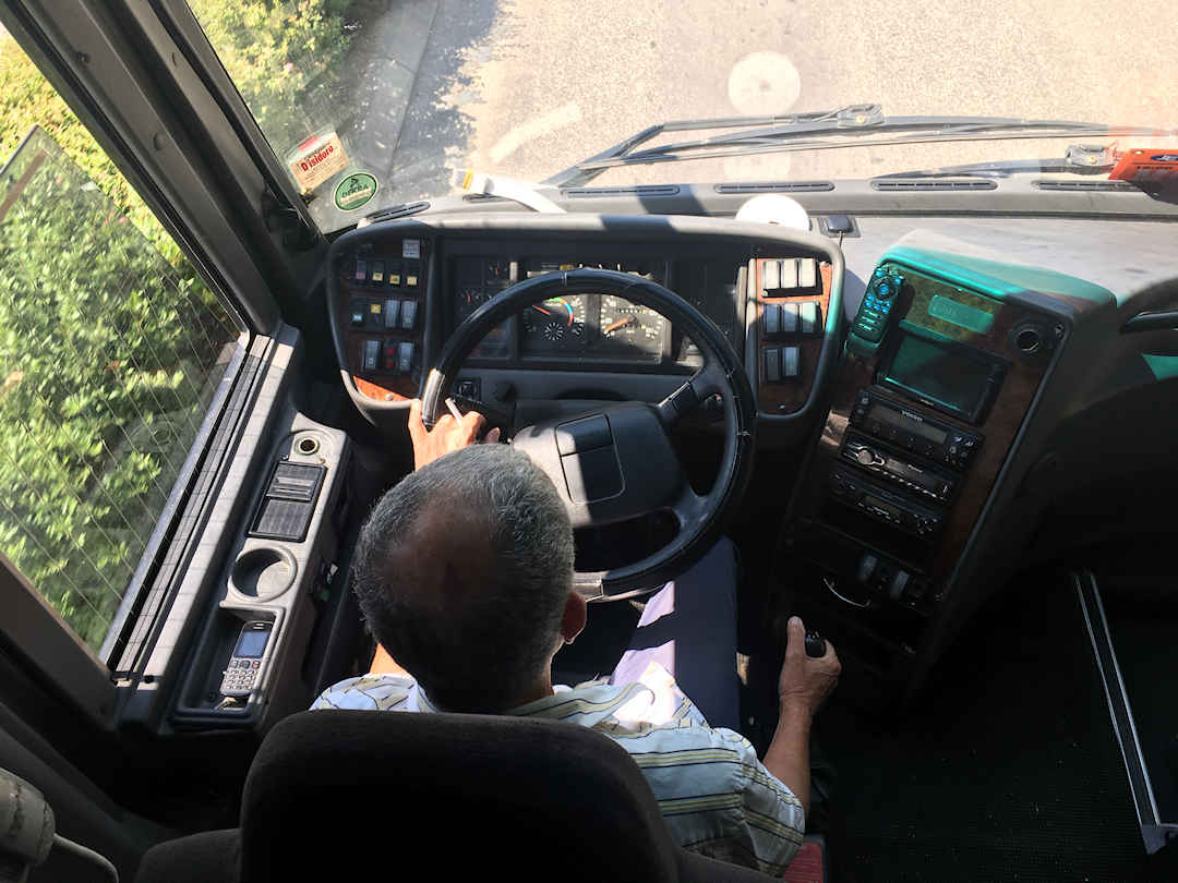 montenegro smoking bus driver