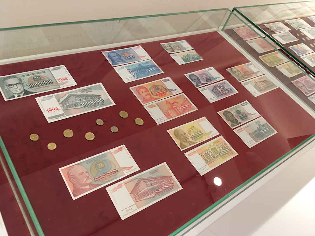 old money on display in the money museum