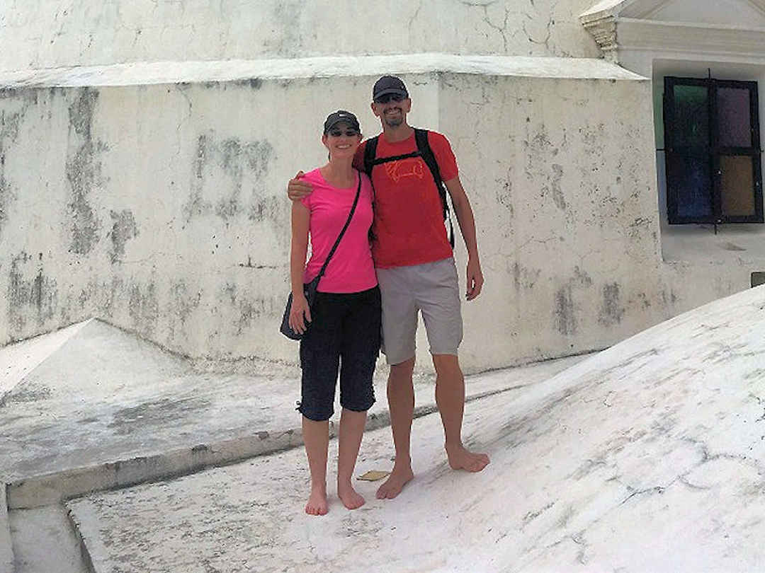 on the roof of the leon cathedral