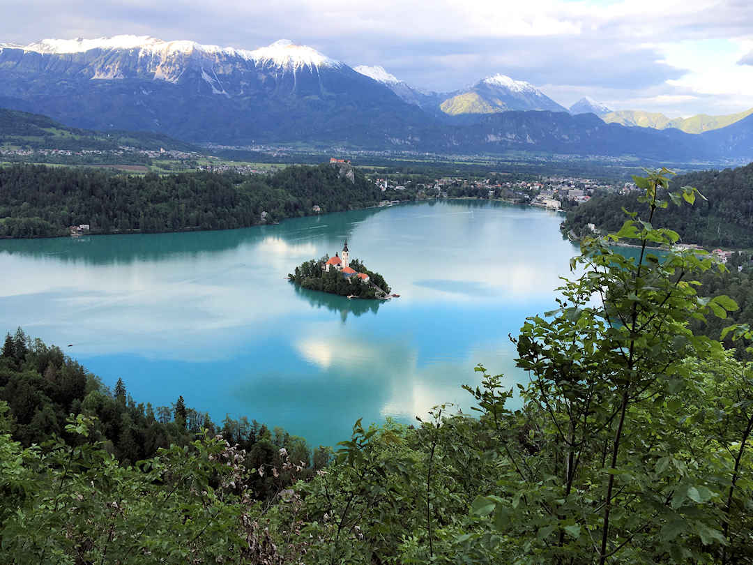 our view of lake bled our view of lake bled