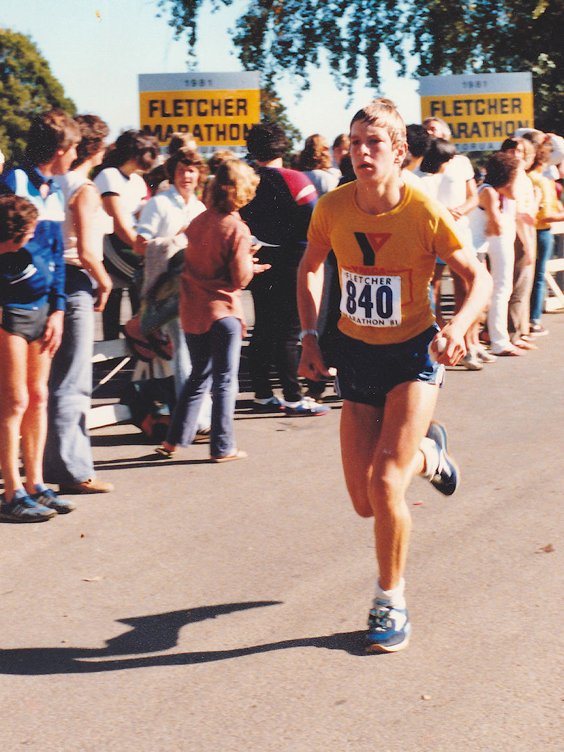 Paul at Fletcher Challenge Marathon 1981