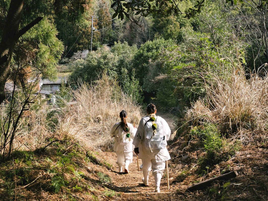 Pilgrims on Kumano Kodo by Kieran Taylor