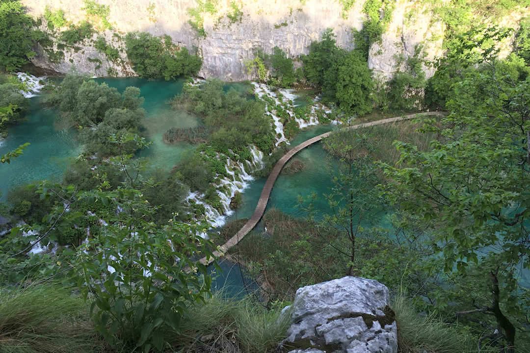 plitvice lakes from the top
