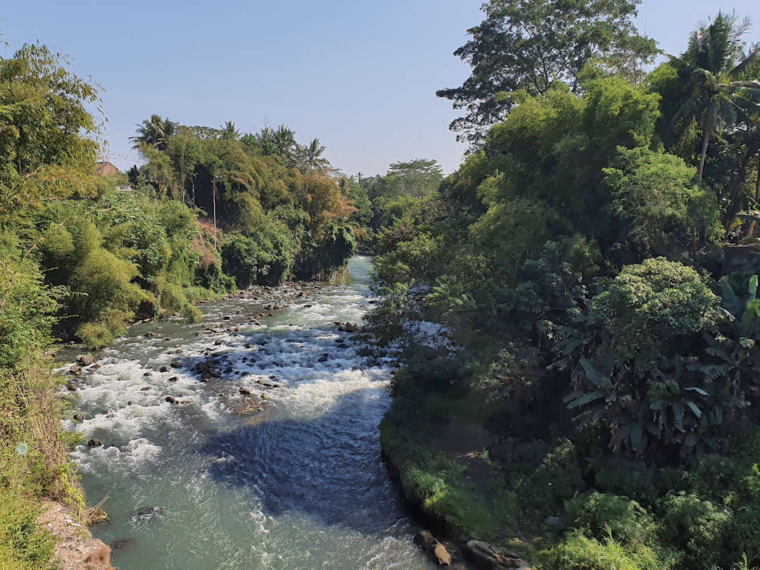 progo river in borobudur