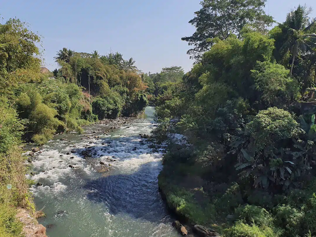Progo River in Borobudur progo river in borobudur