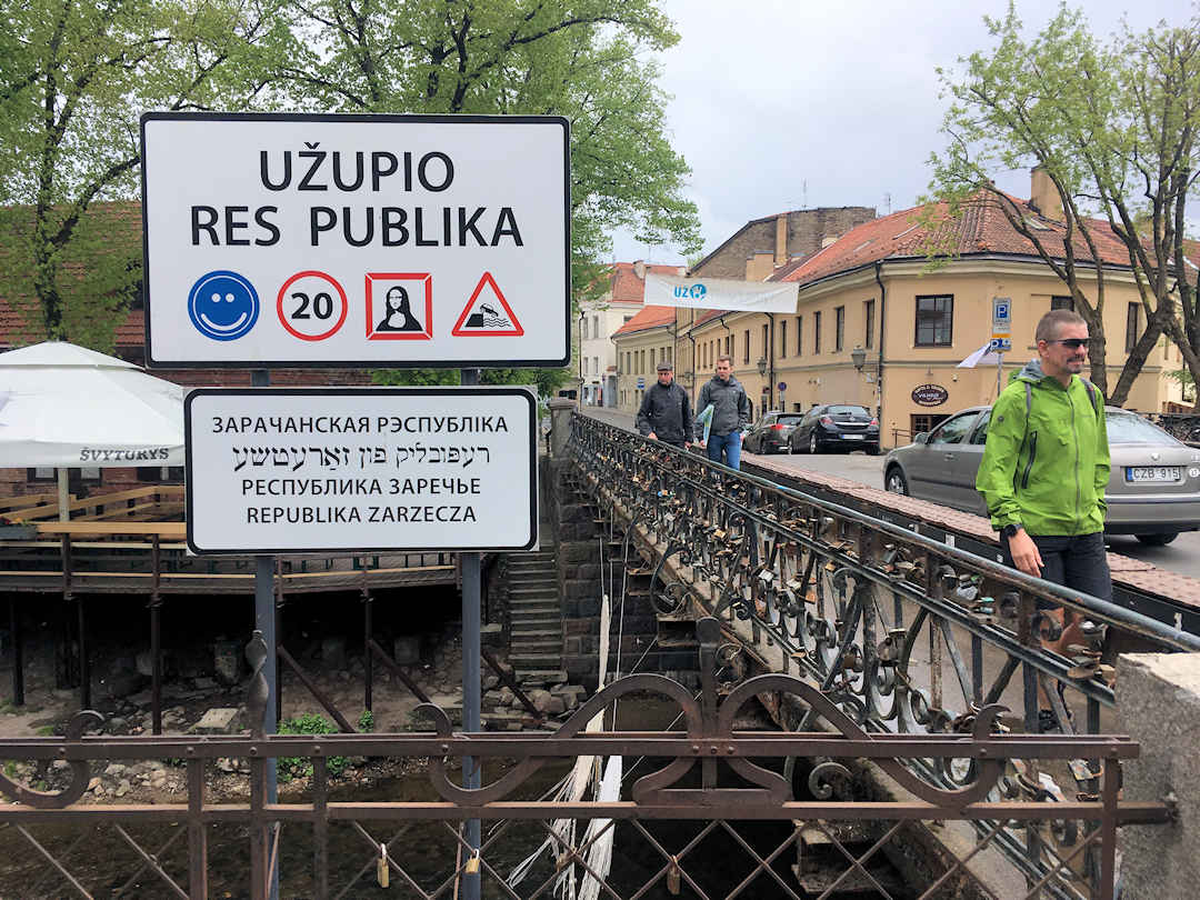 Republic of Uzupis sign