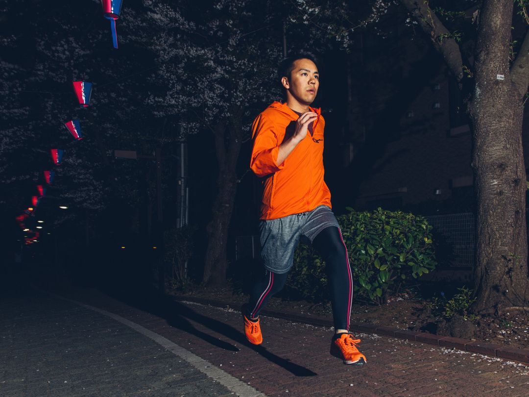 running at night running at night