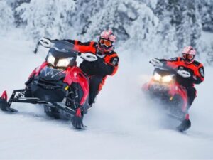 Sapporo snowmobile land experience in Hokkaido