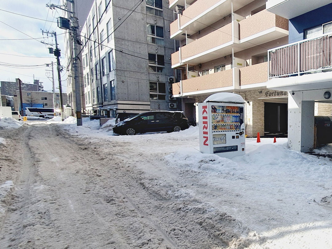 sapporo streets covered in snow