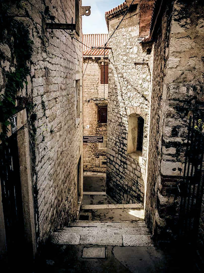 sibenik old town lane by kevin langlais