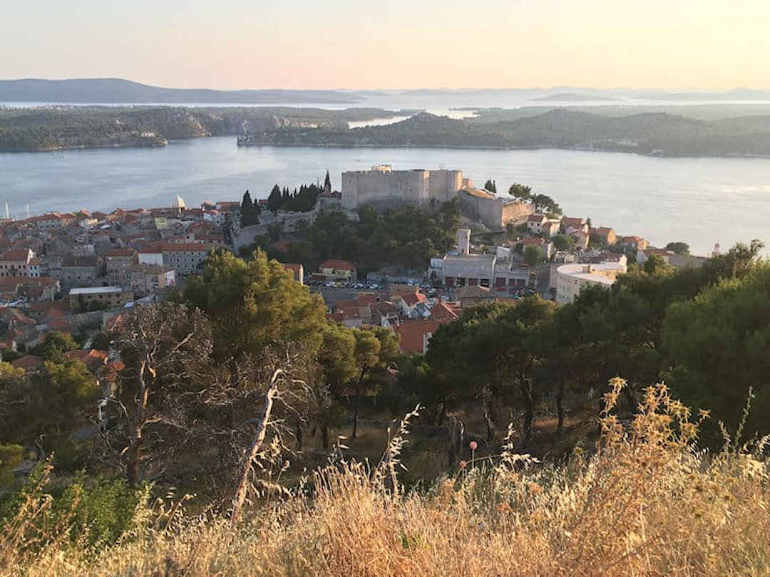 st michael from st john at sunset