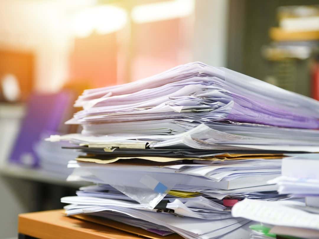 stacks of papers