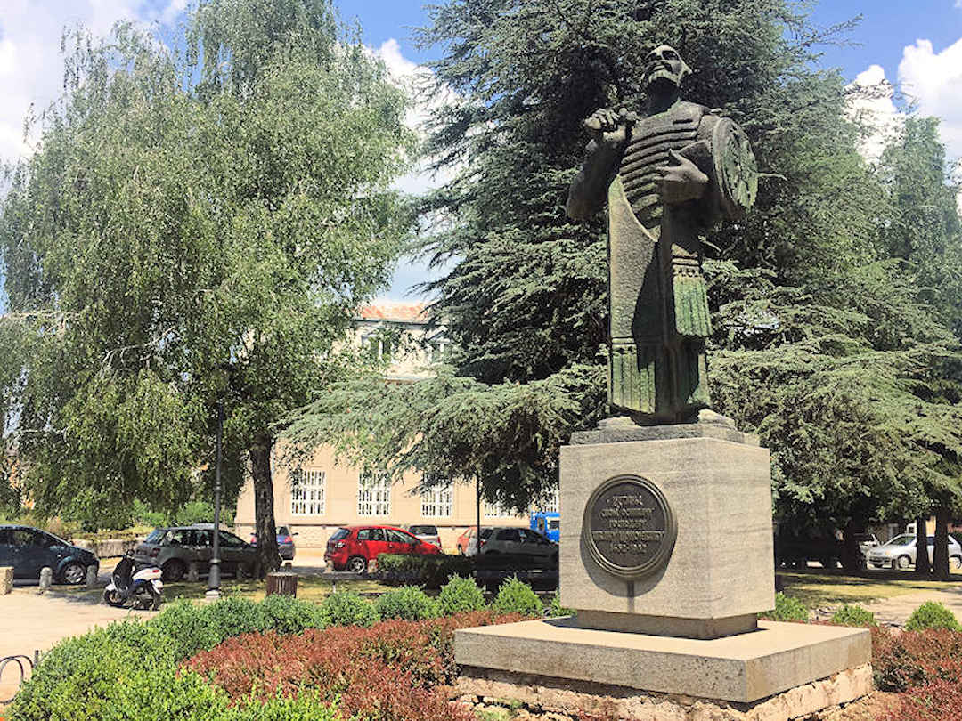 Statue of Ivan Crnojević in Cetinje, Montenegro