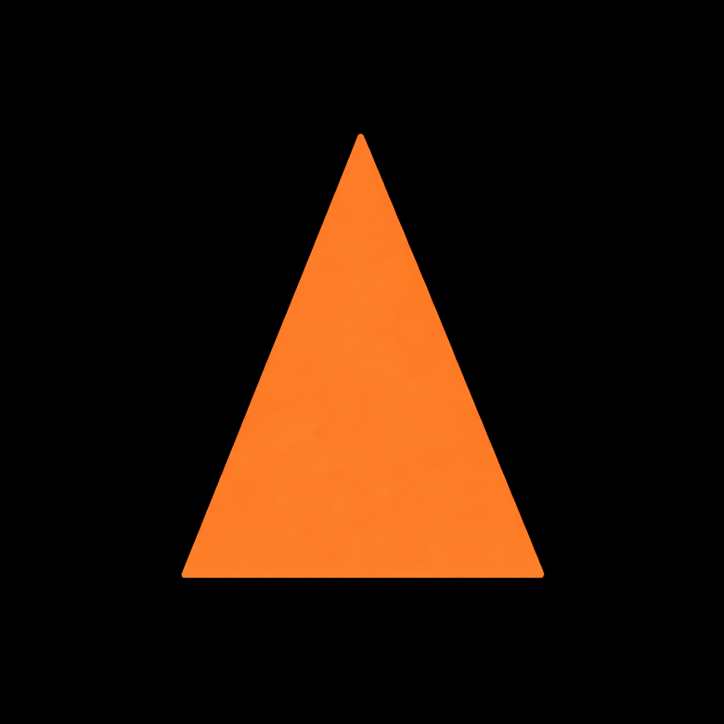 Te Araroa Trail Official Navigation App New Zealand Te Araroa Trail app logo with orange triangle on black background