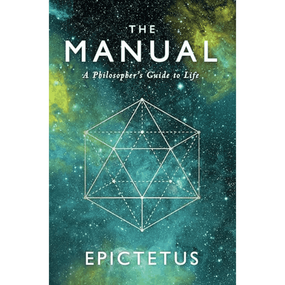 The Manual By Epictetus The Manual By Epictetus Book Cover With Geometric Design On Starry Background