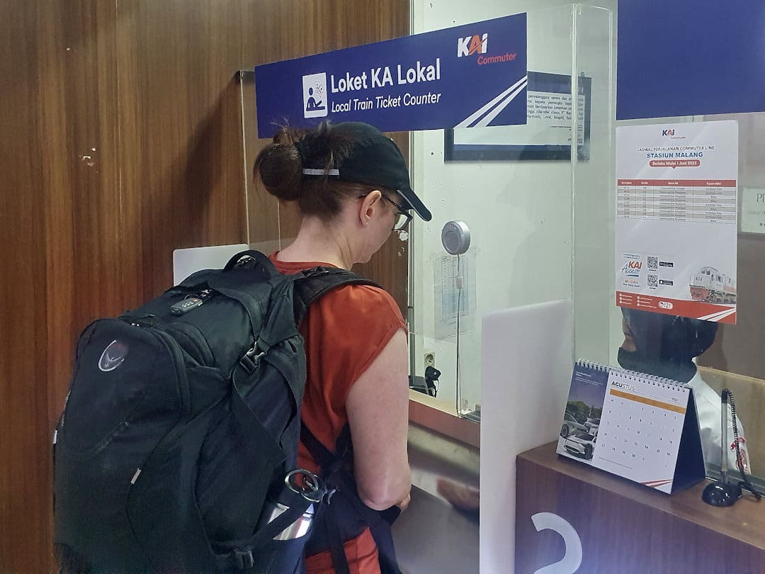 Ticket counter in Malang