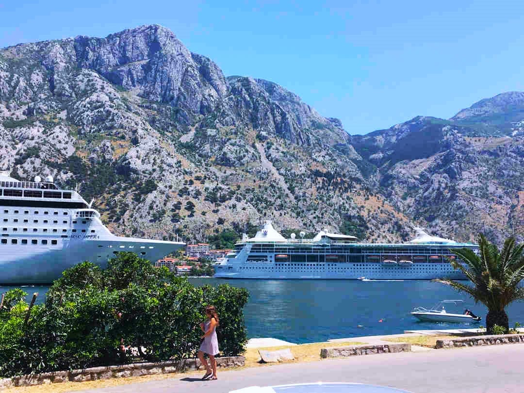 two ships in kotor bay