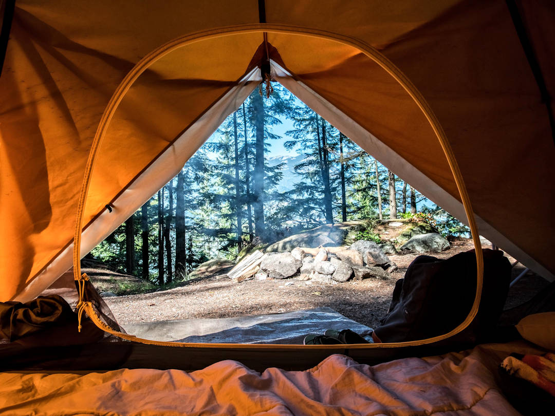view from tent by scott goodwill on unsplash