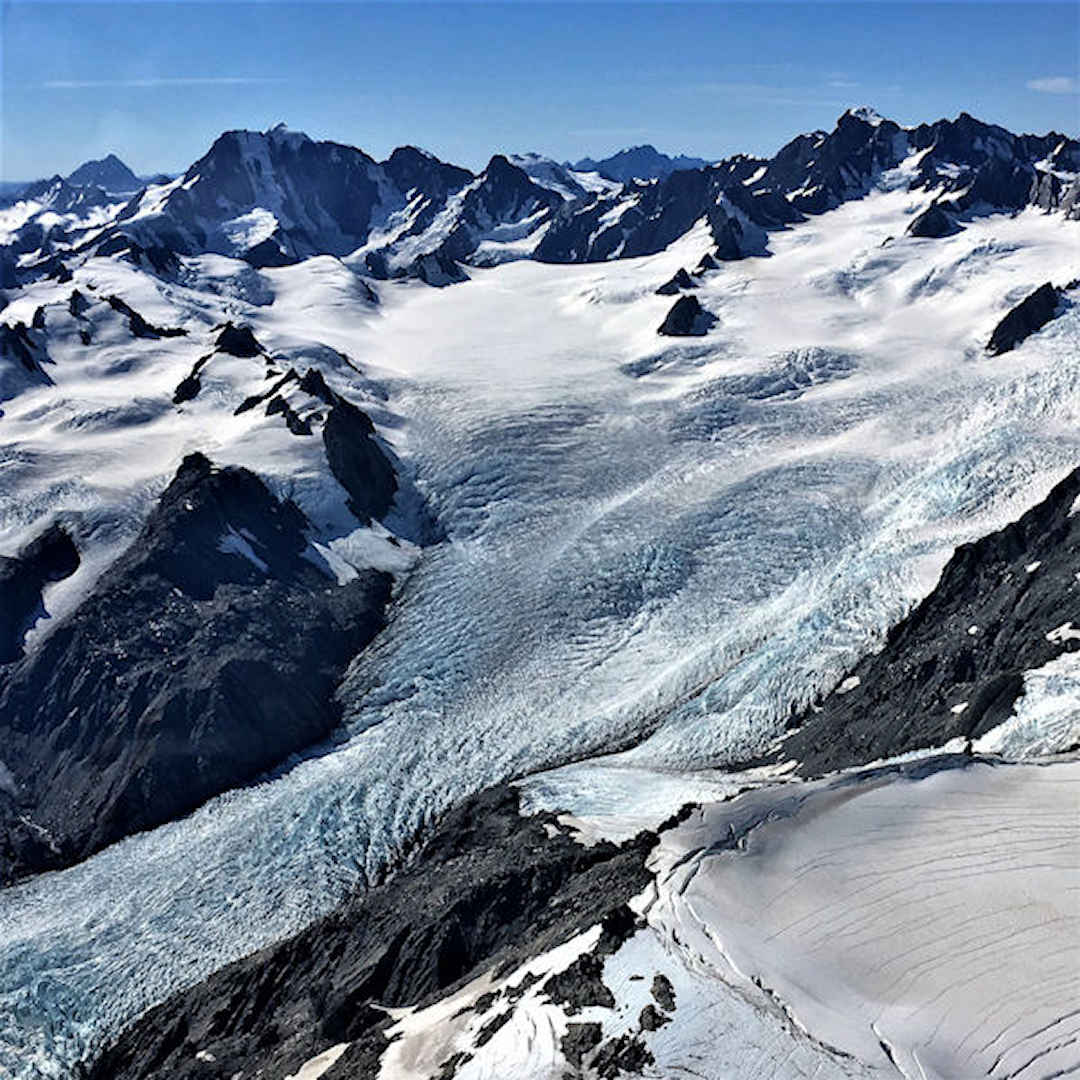 view of franz josef glacier new zealand