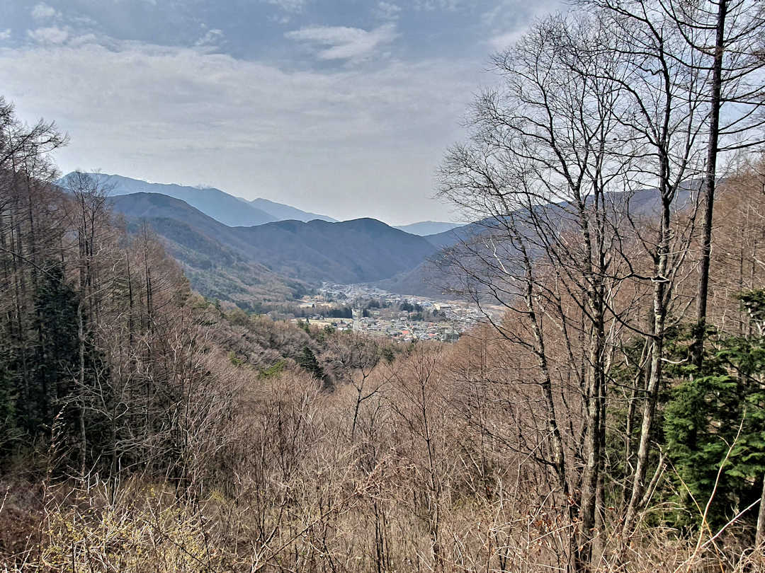 view of narai from torii toge pass