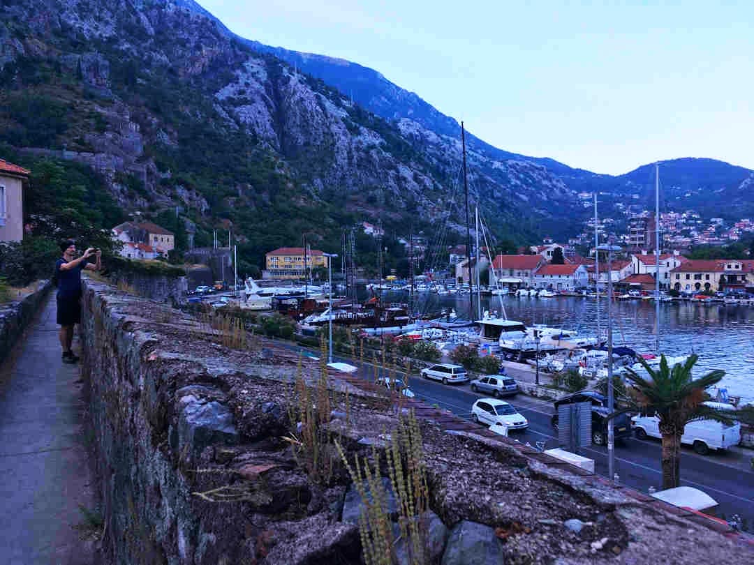 walking along kotor wall