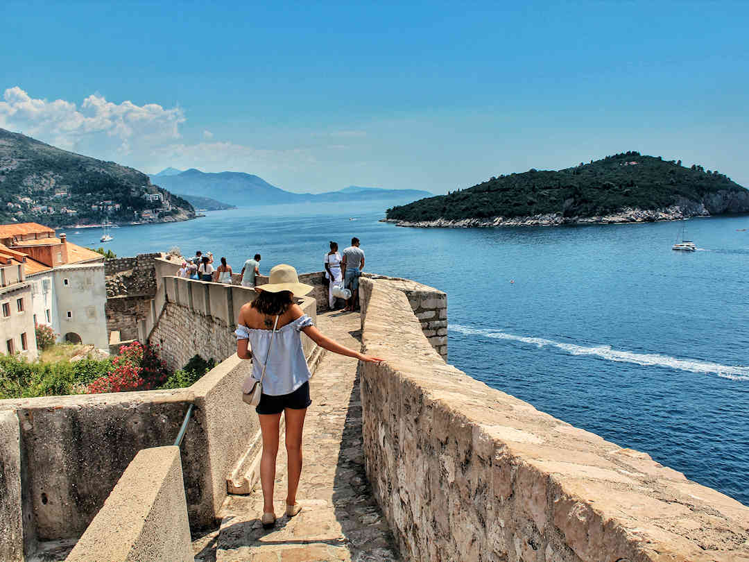Walking on Dubrovnik walls