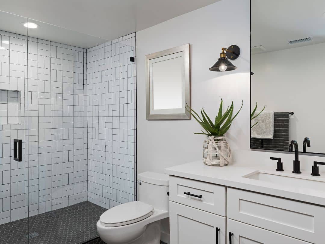 white modern bathroom